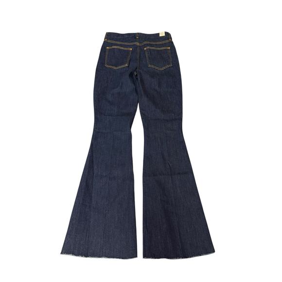 Frank & Eileen Flannigan Flare Jeans Dark Wash Cotton Blend Size 30 Flared Leg - Picture 5 of 14